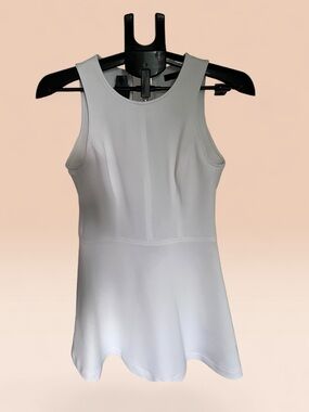 Ark & Co White Fit & Flare Skater Dress Exposed Zip S